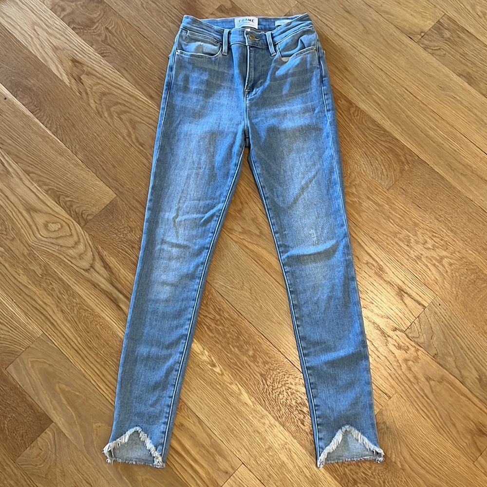 FRAME | Light Wash Le High Skinny